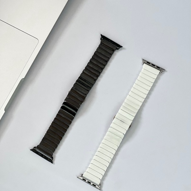 一珠陶瓷蝴蝶扣Applewatch錶帶