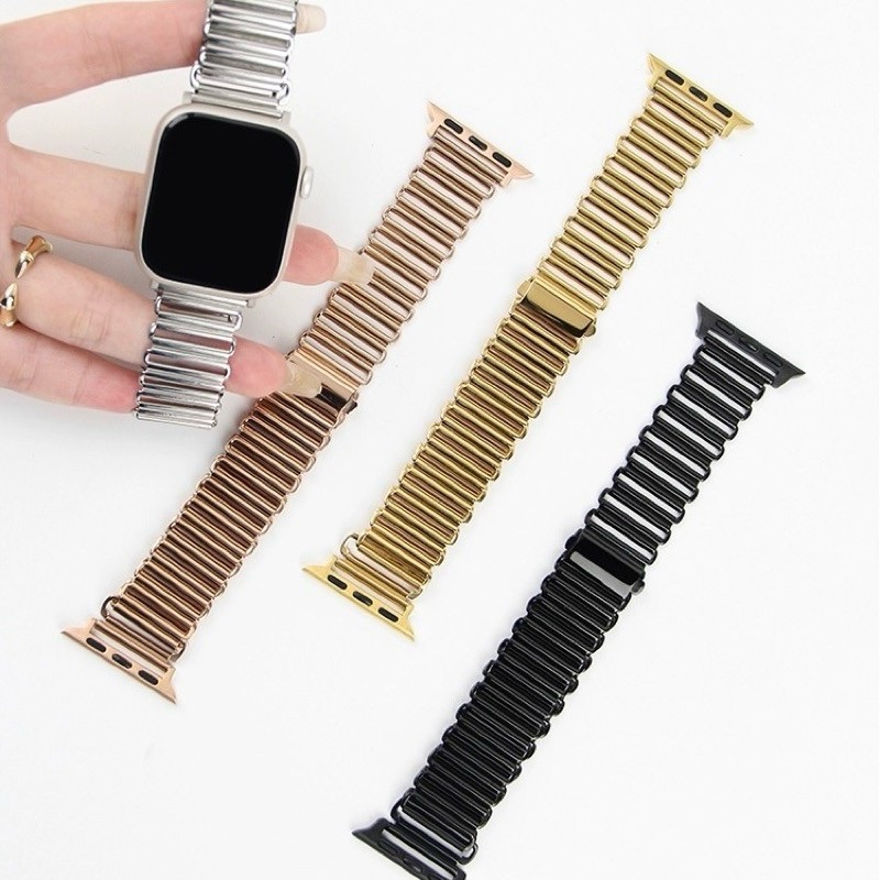 鏤空設計AppleWatch金屬錶帶