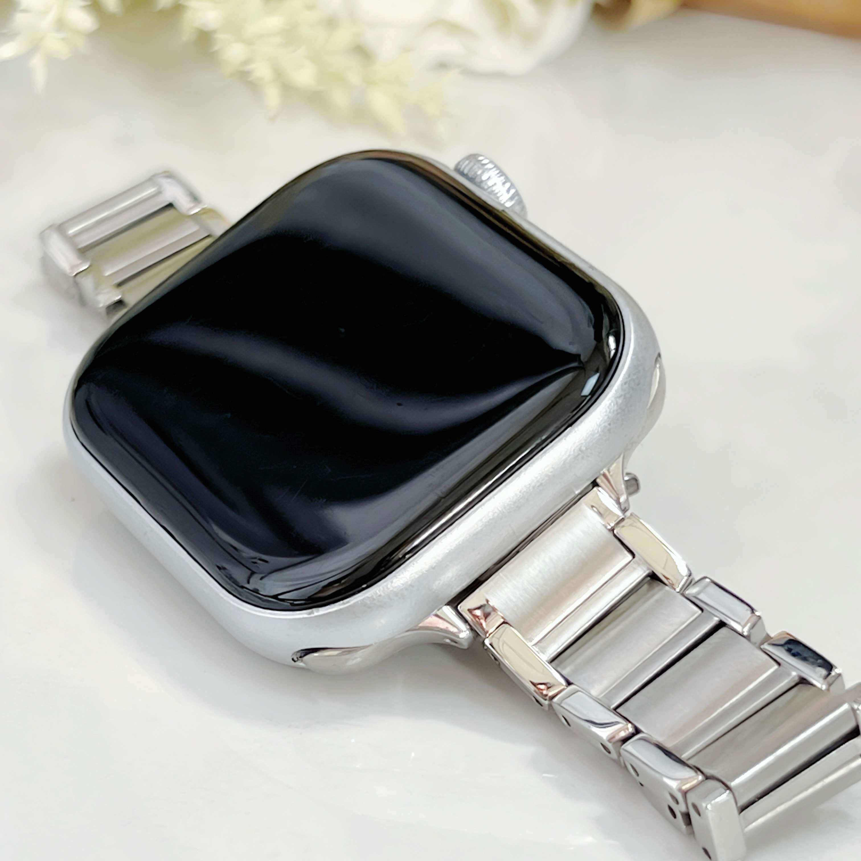 Muse 霧面金屬蝴蝶扣錶帶