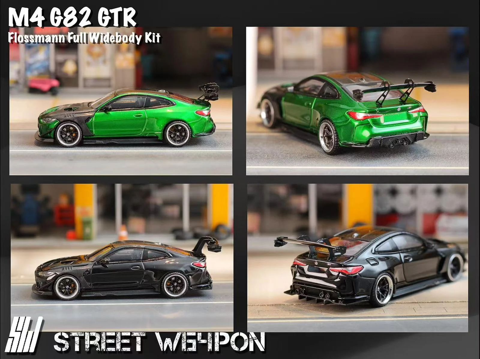 SW 1:64 BMW G82 M4 GTR Flossmann 寬體改裝