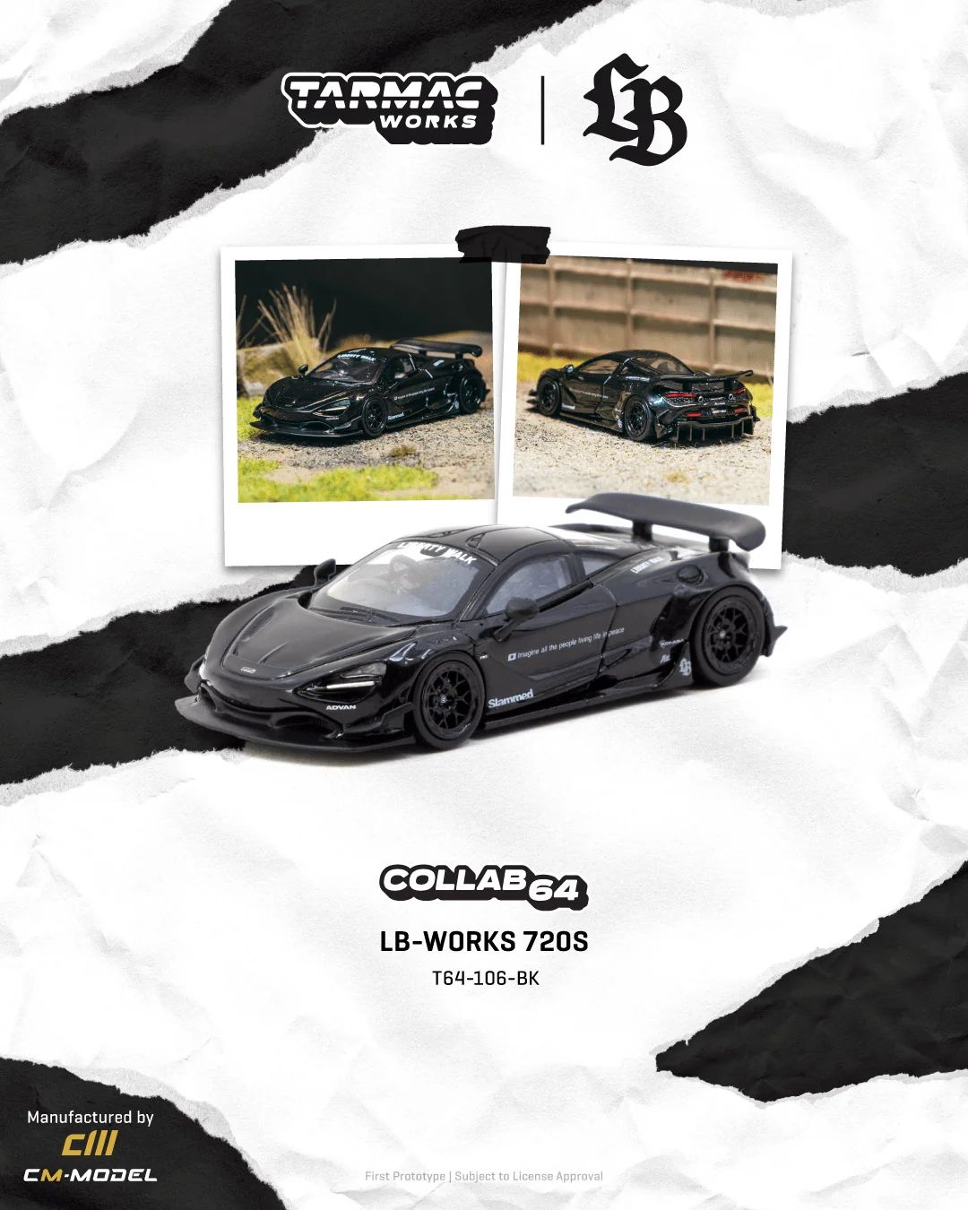 Tarmac LB 720s 快拆輪 尾翼升降