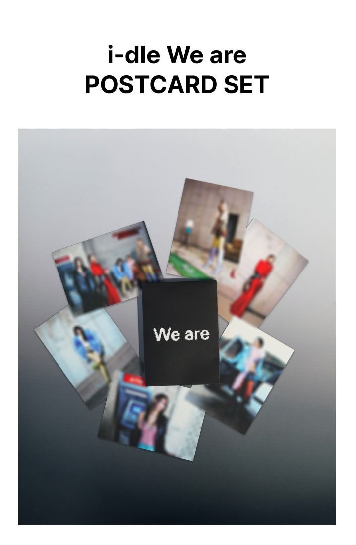 I-DLE We are POSTCARD SET 相片卡套組 $430