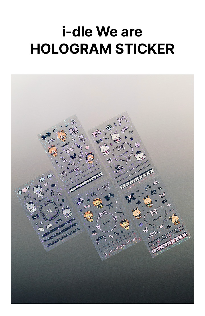 I-DLE We are HOLOGRAM STICKER 成員貼紙 $280