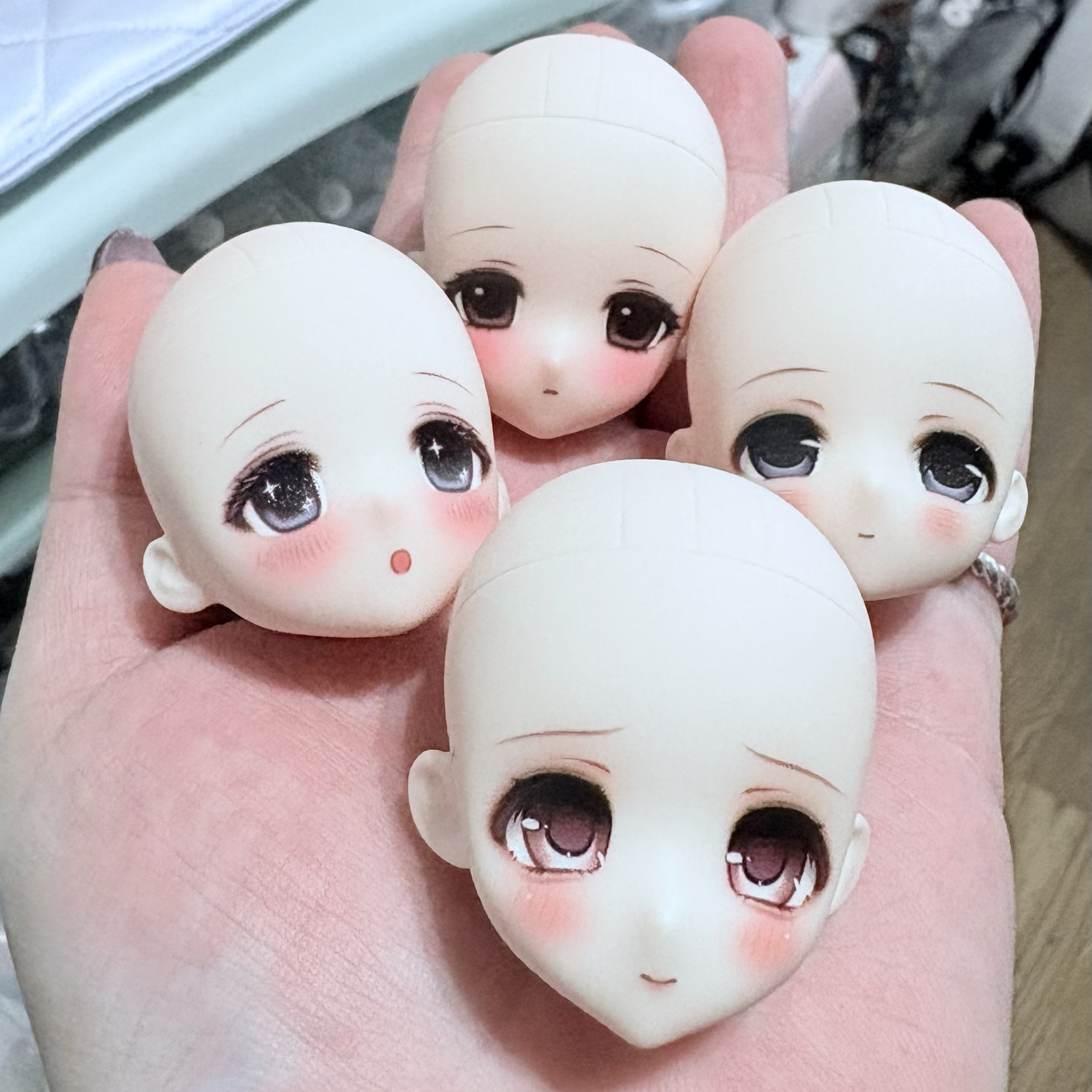 莫寧自製印妝頭 11.5頭圍 光頭 （適配10.5、11cm假髮）