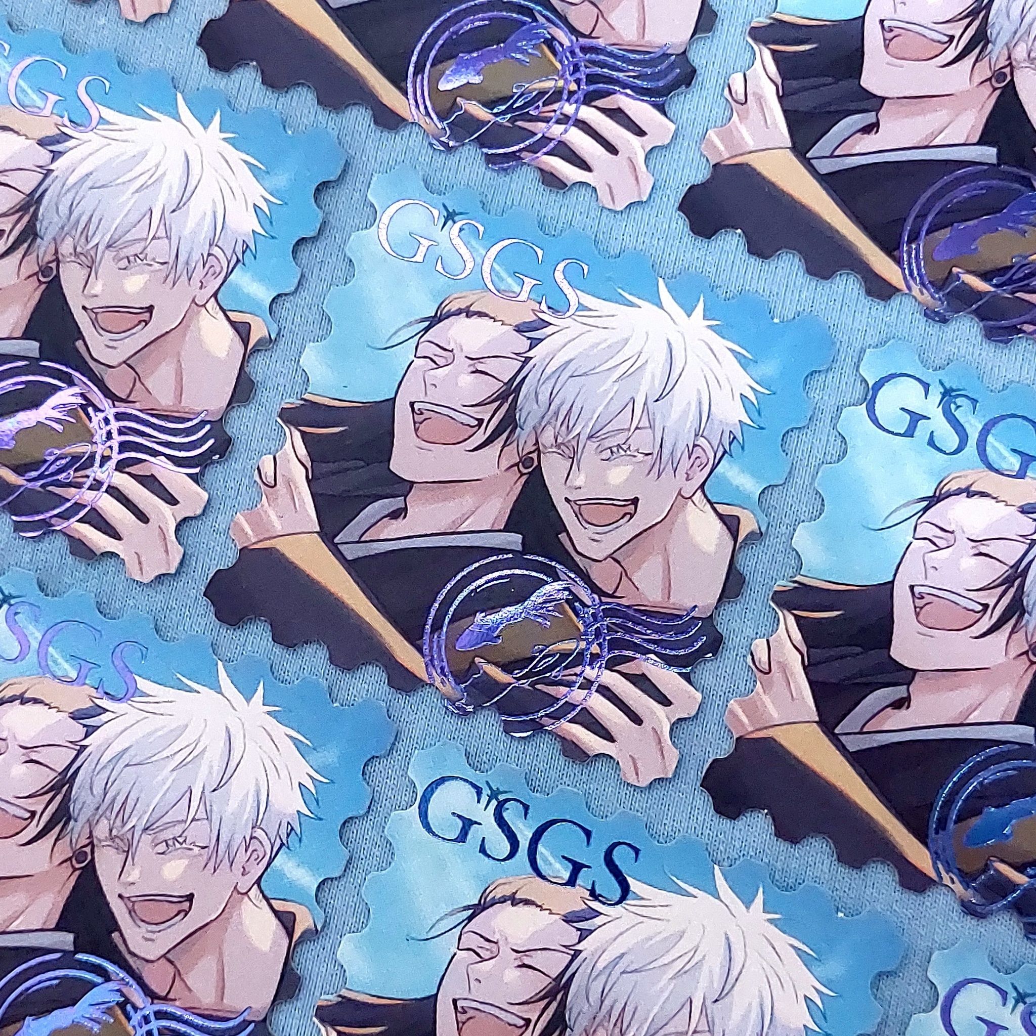 青春燙金郵票貼紙