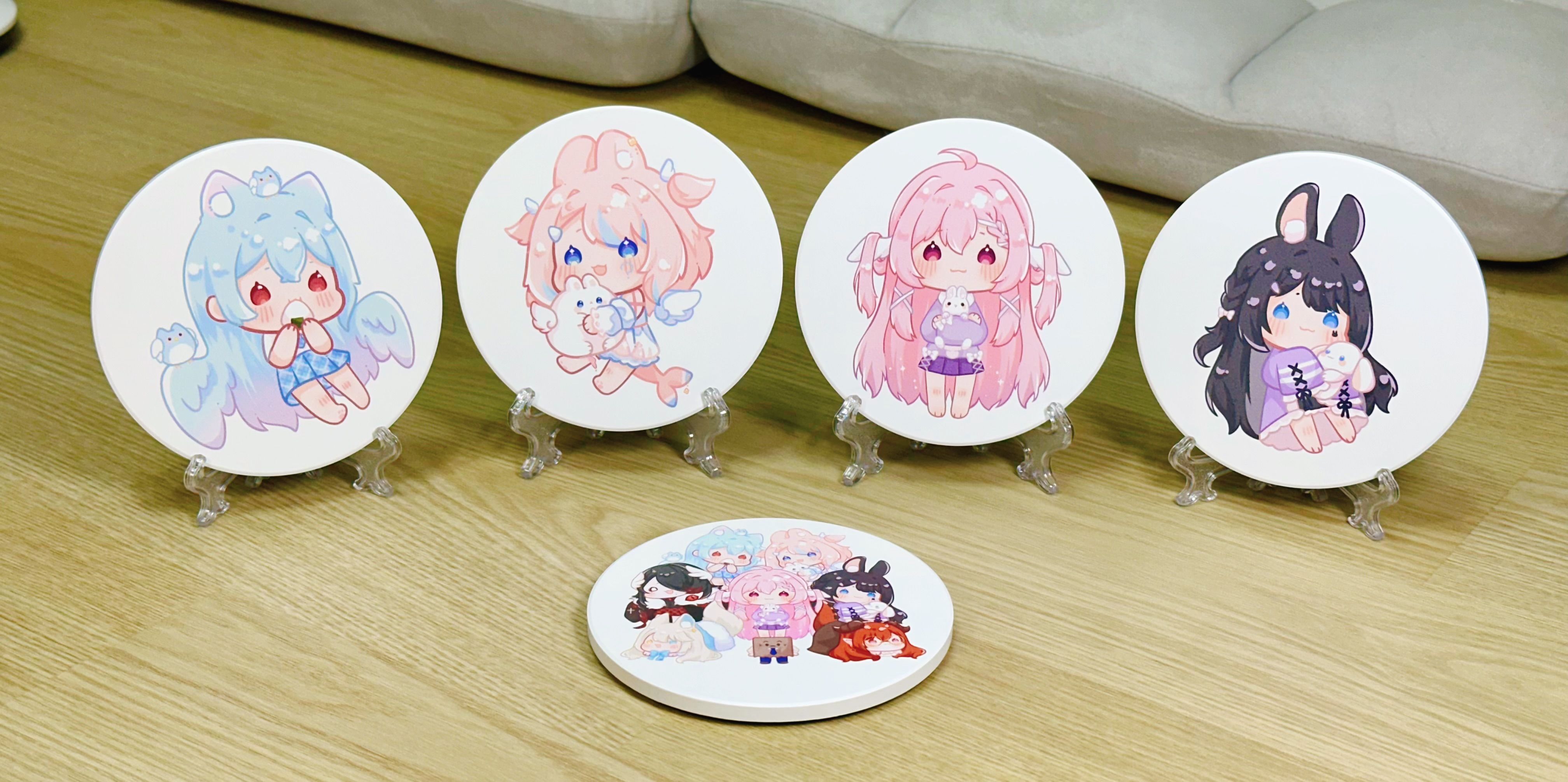 萌元氣-大集合 優選陶瓷杯墊