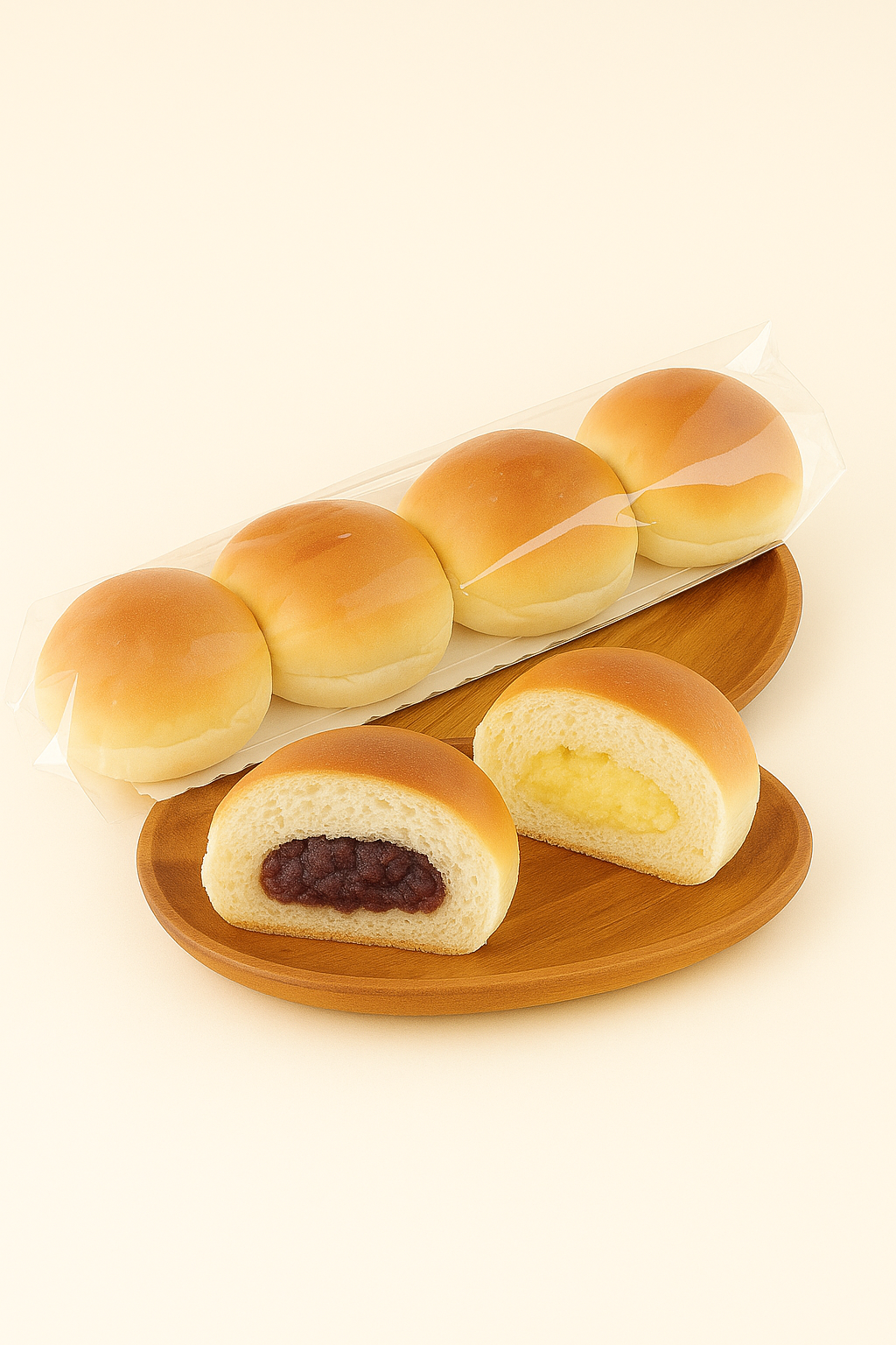 雲柔小圓包（紅豆 / 奶酥）｜4入