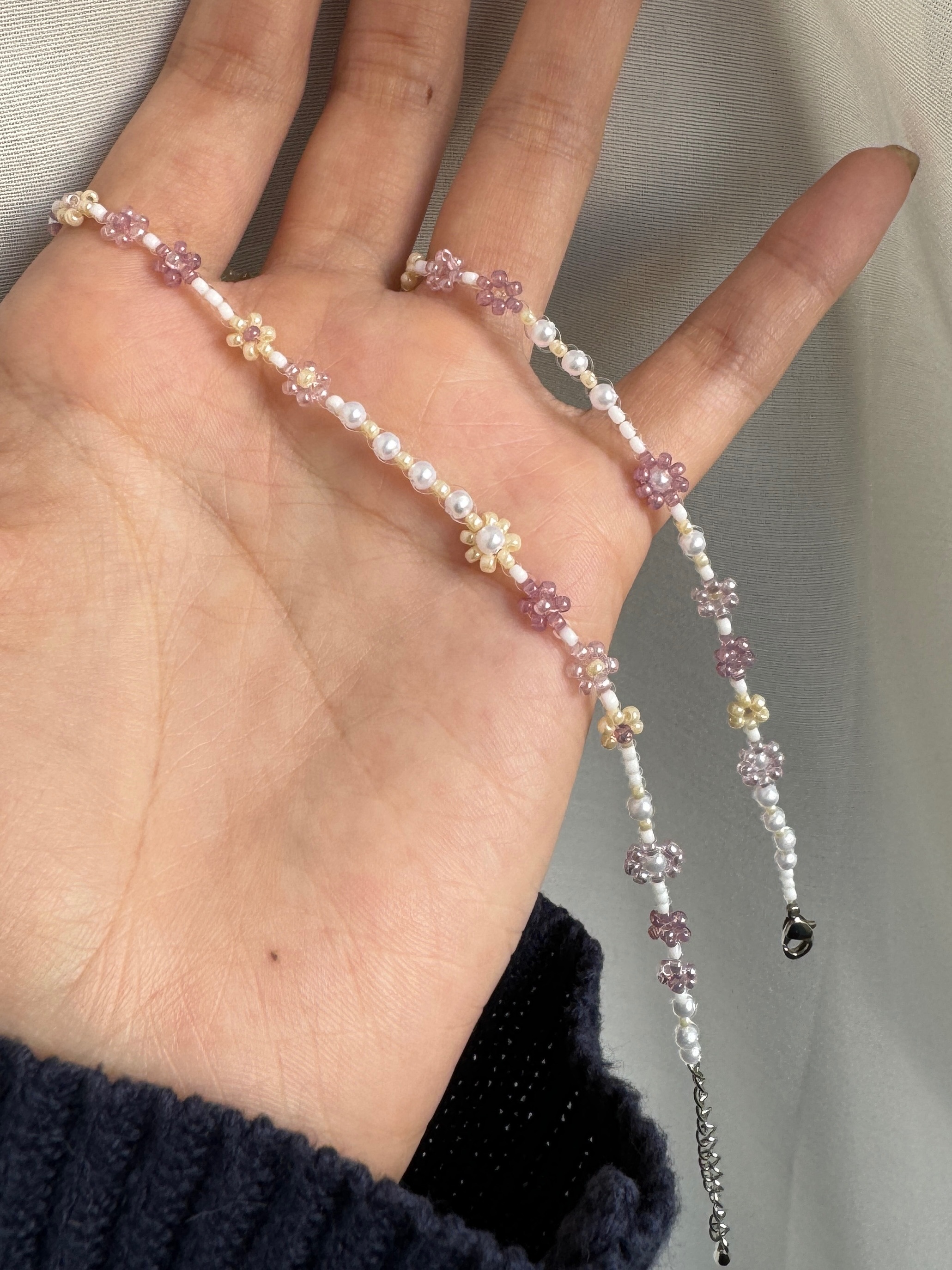 花花短項鍊（可換色系 請私訊ig討論）