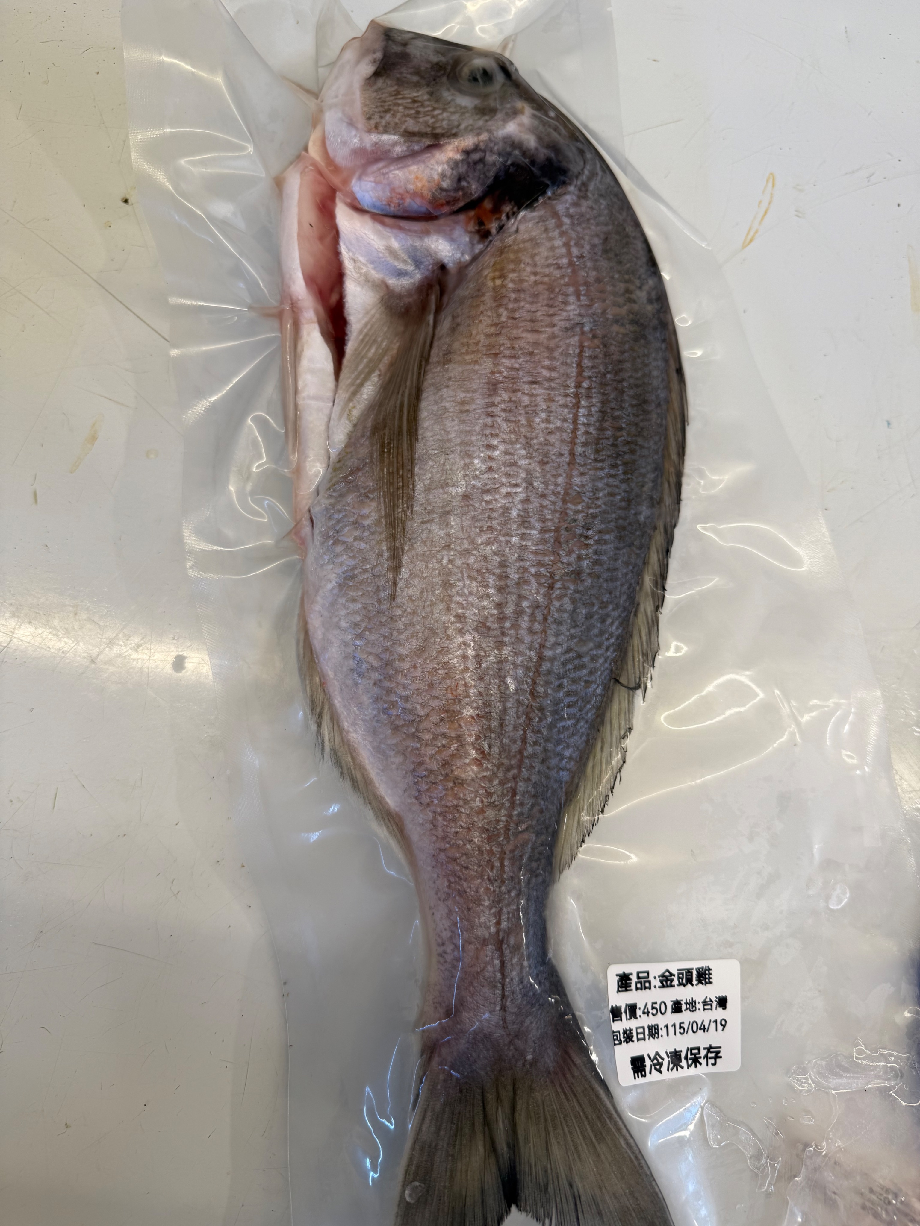 海魚🐠金頭雞（350/斤）
