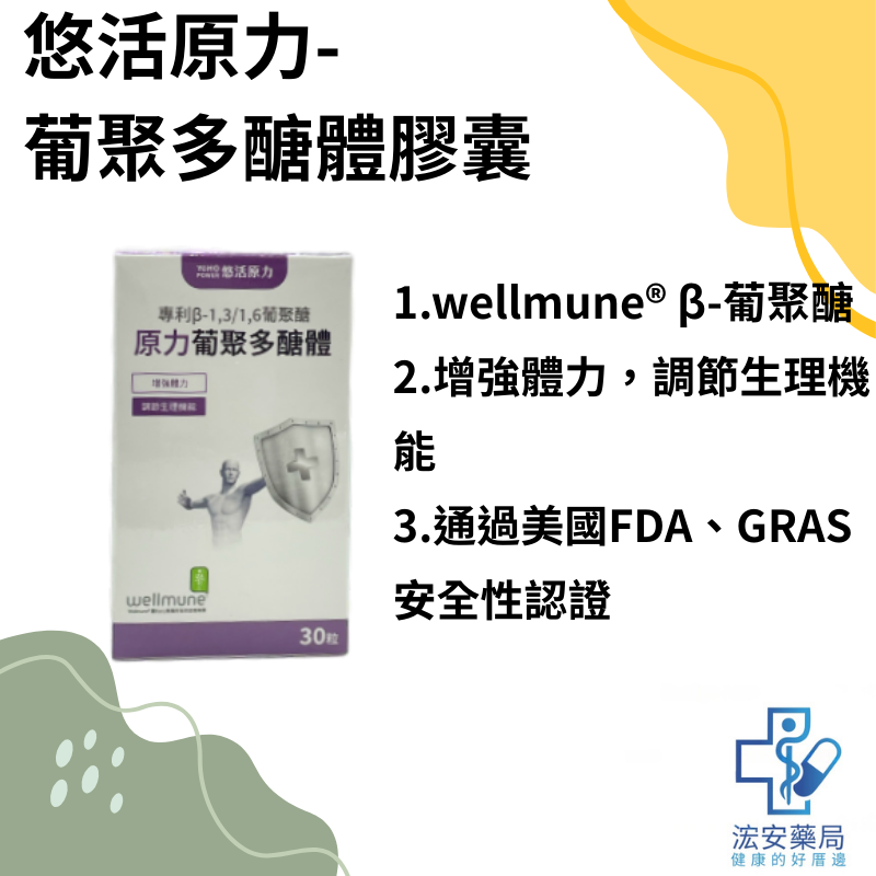 悠活原力 葡聚多醣體膠囊 30粒