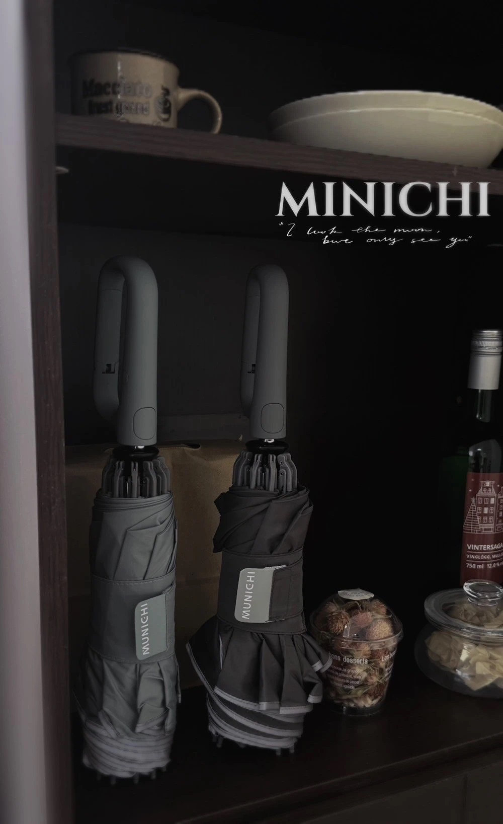 Munichi 反向環扣自動摺摺傘