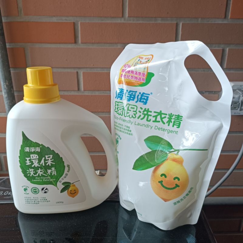 【清淨海】環保洗衣精（檸檬） 適合洗嬰幼兒與貼身衣物、滾筒洗衣機也適用