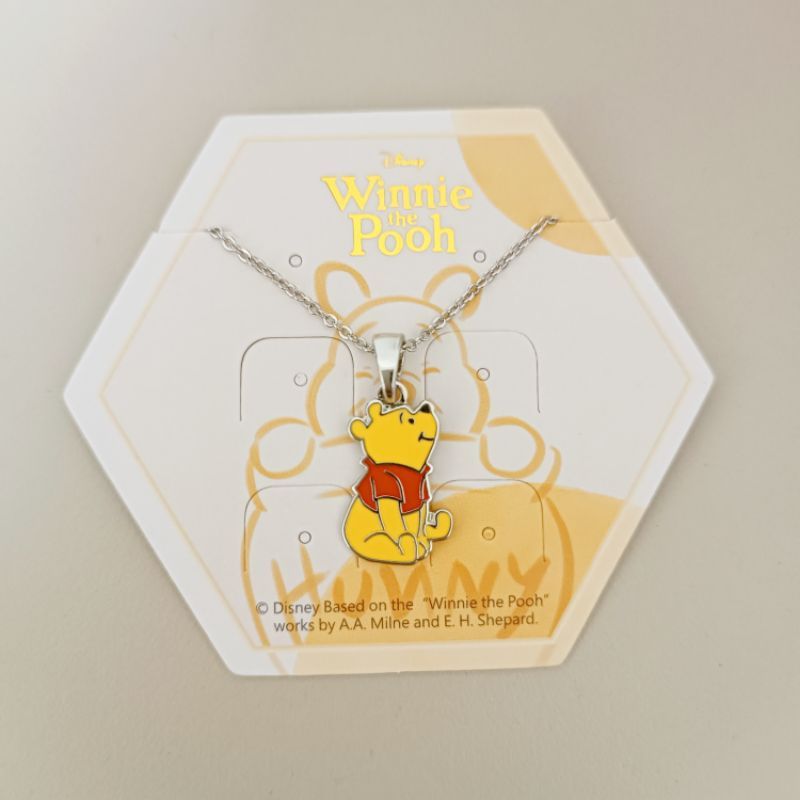 【小熊維尼】 坐著休息的維尼 鎖骨鍊 項鍊