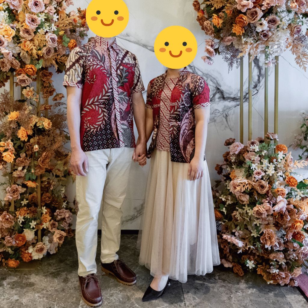 【二手出售】輕婚紗/晚禮服/峇迪（Batik）情侶上衣