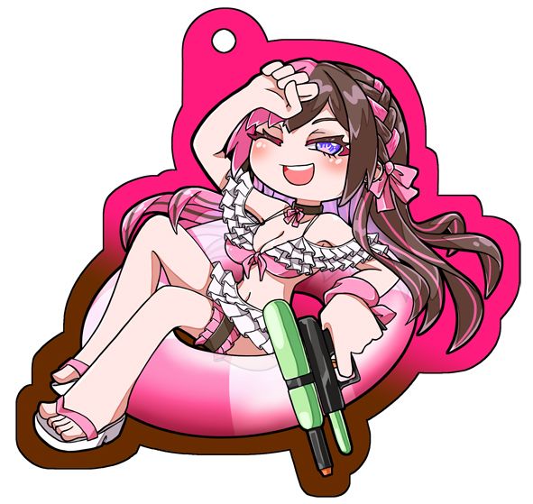 泳裝吊飾 繪師:お凡 【VSPO / ぶいすぽっ!】