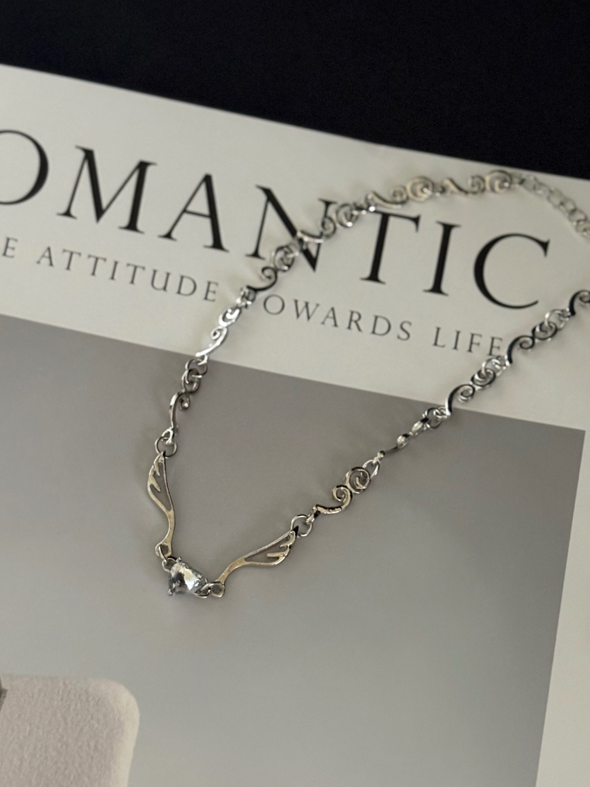 愛心水晶天使翅膀