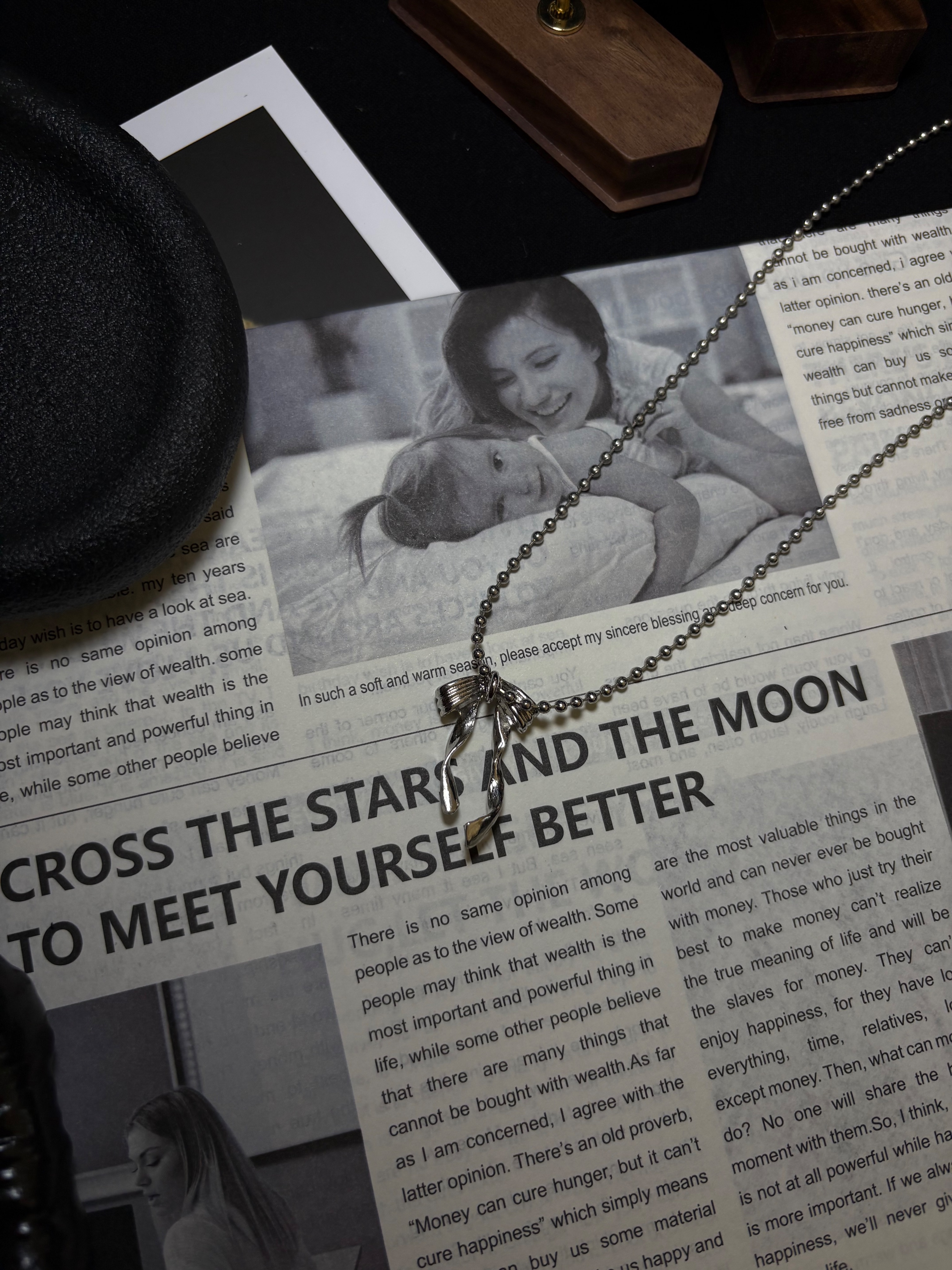 韓系蝴蝶結項鏈