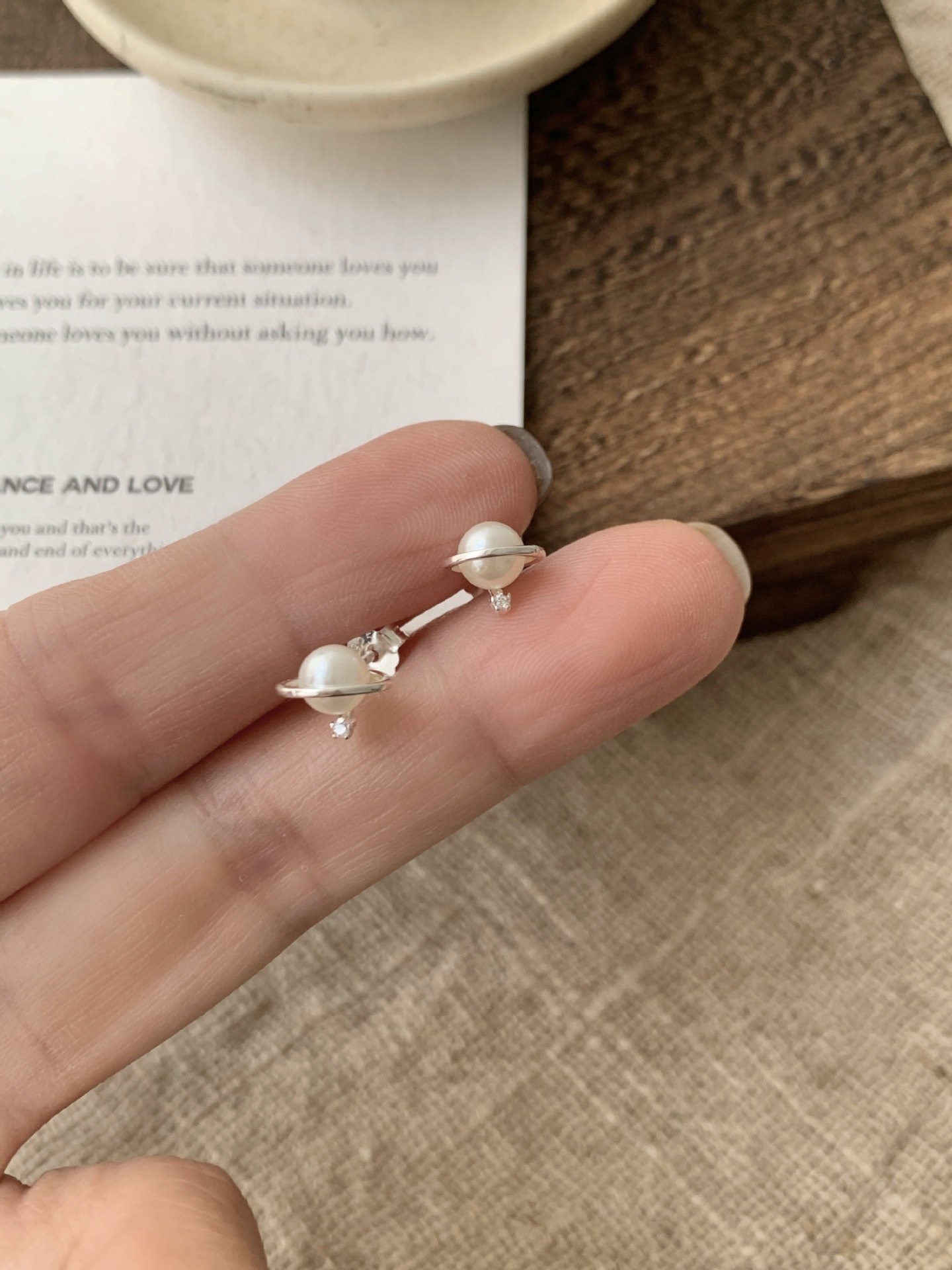 珍珠星球軌跡氣質耳環