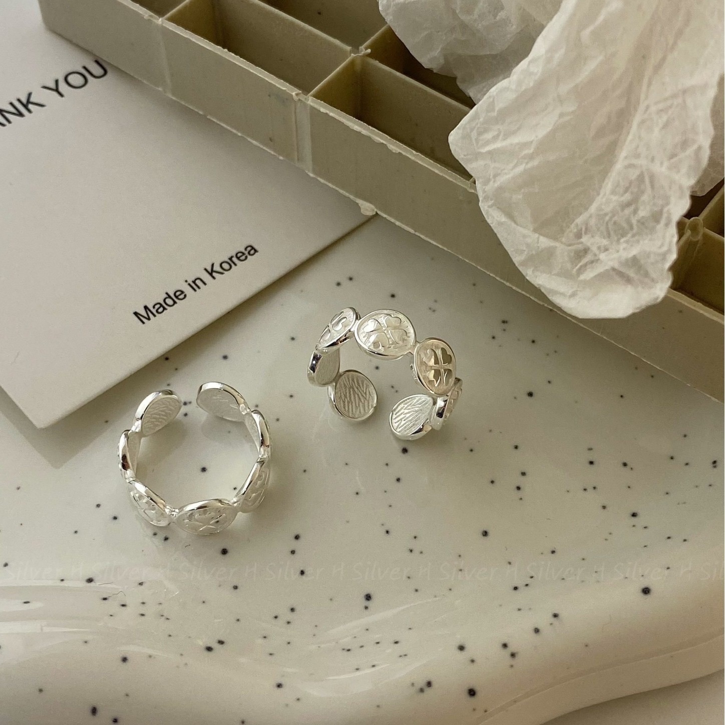 幸運草圖騰戒指