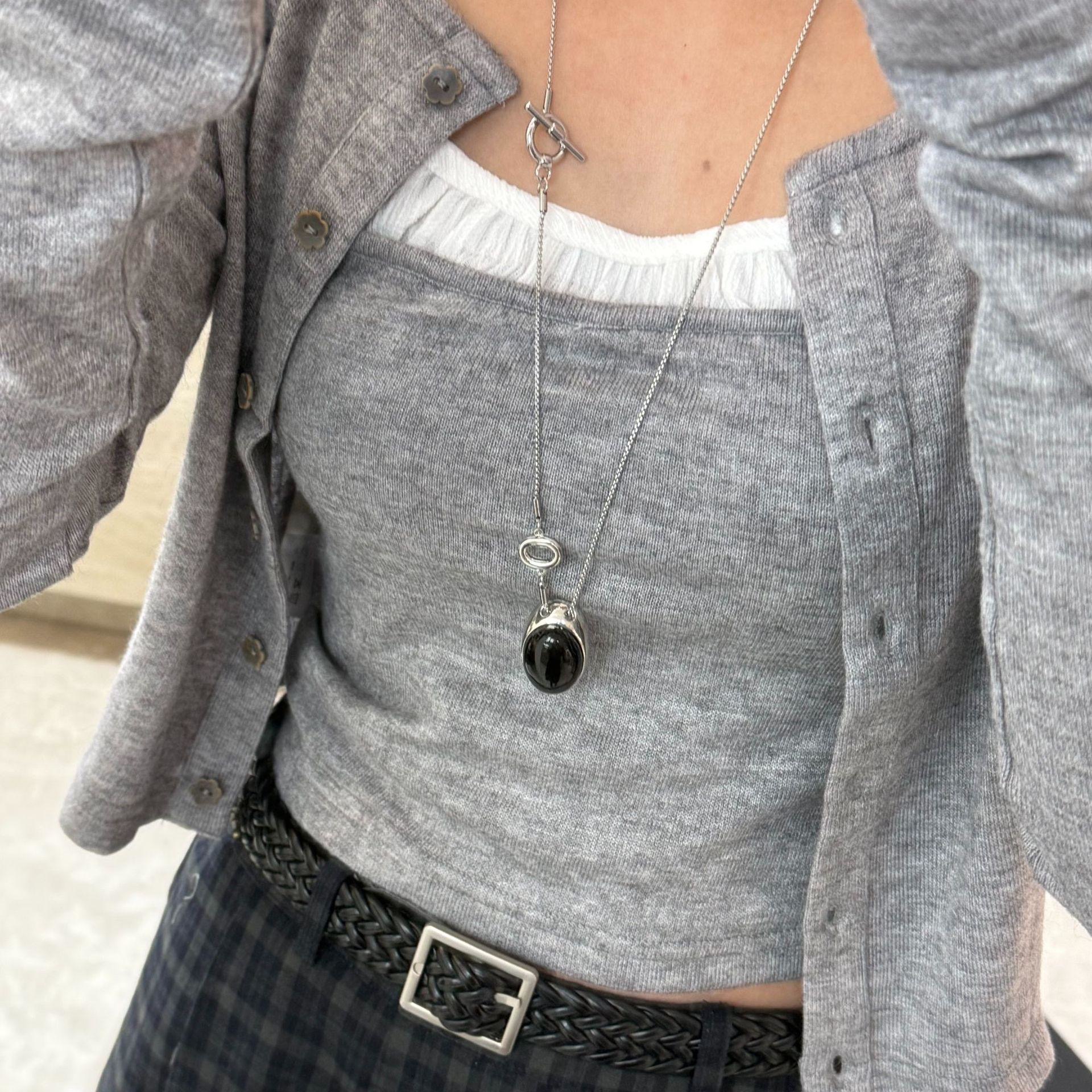 天然石OT扣長鏈