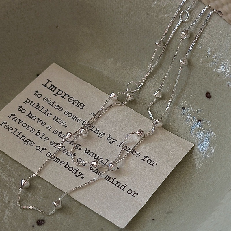 簡約菱形株株鍊條項鍊