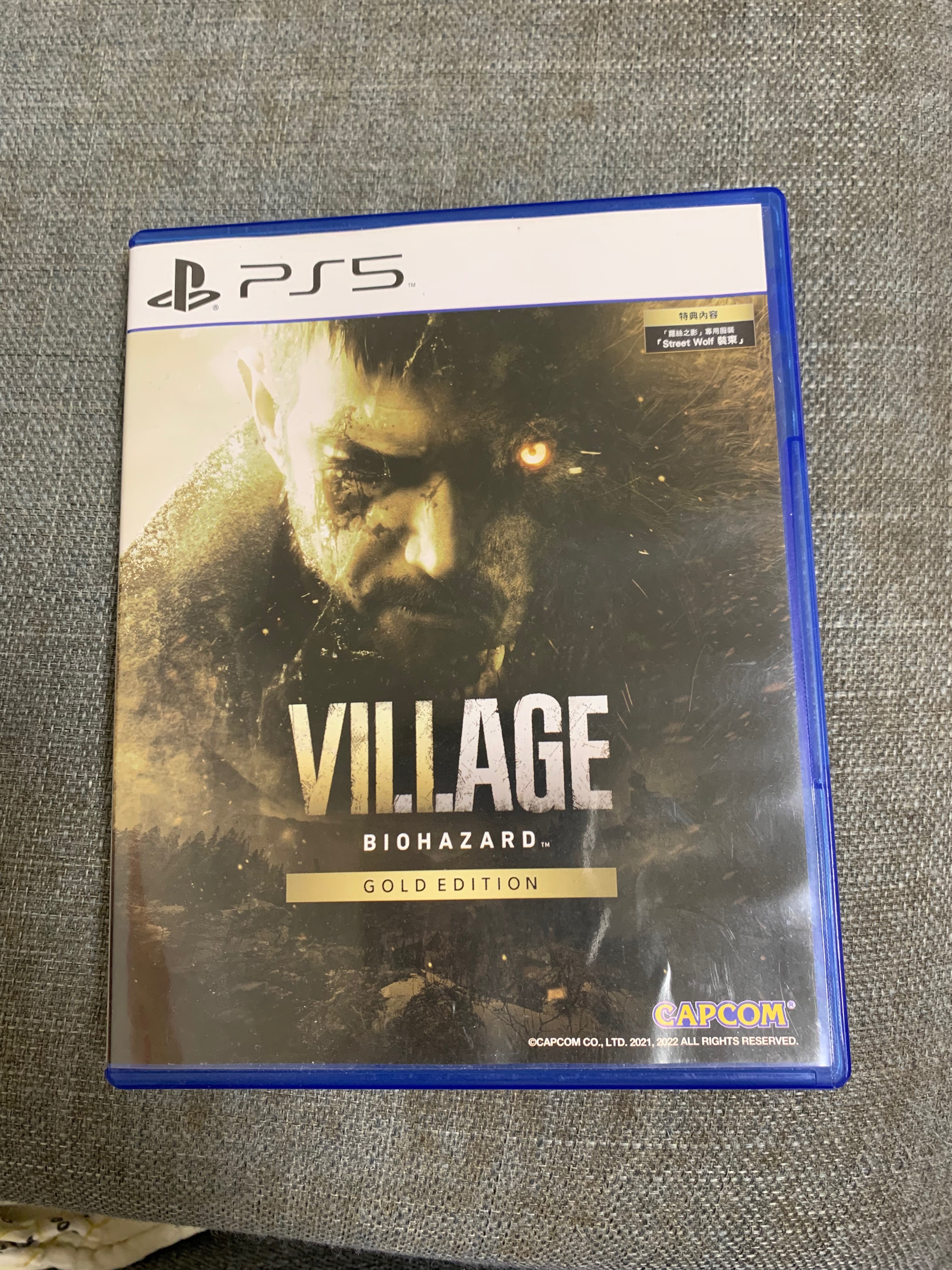 ps5惡靈古堡8 村莊黃金版 （特典已用）