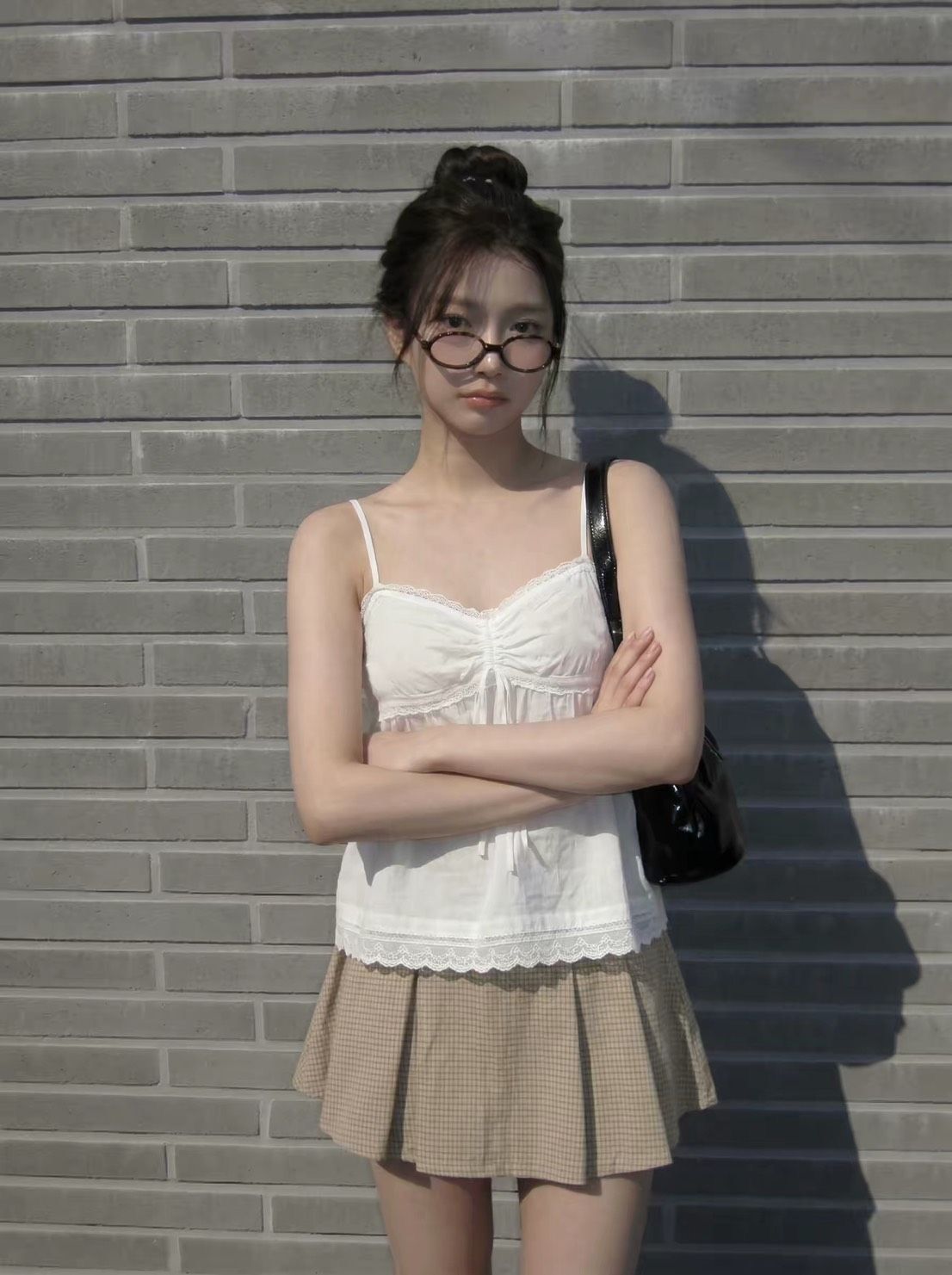 ꒰韓系蕾絲蝴蝶結吊帶꒱兩色