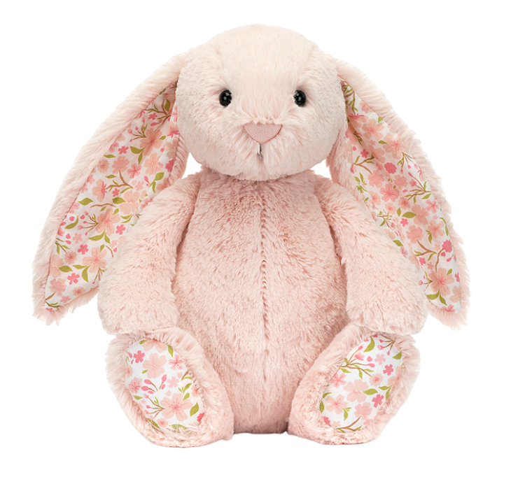 Jellycat 碎花粉色兔兔