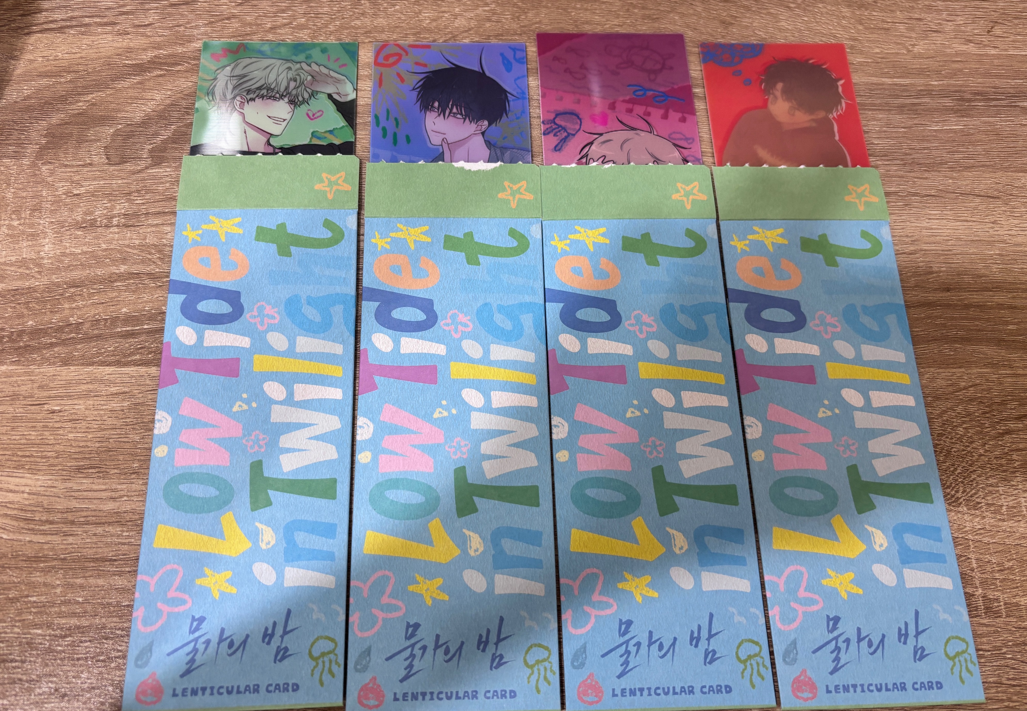 水邊之夜書籤一套如圖