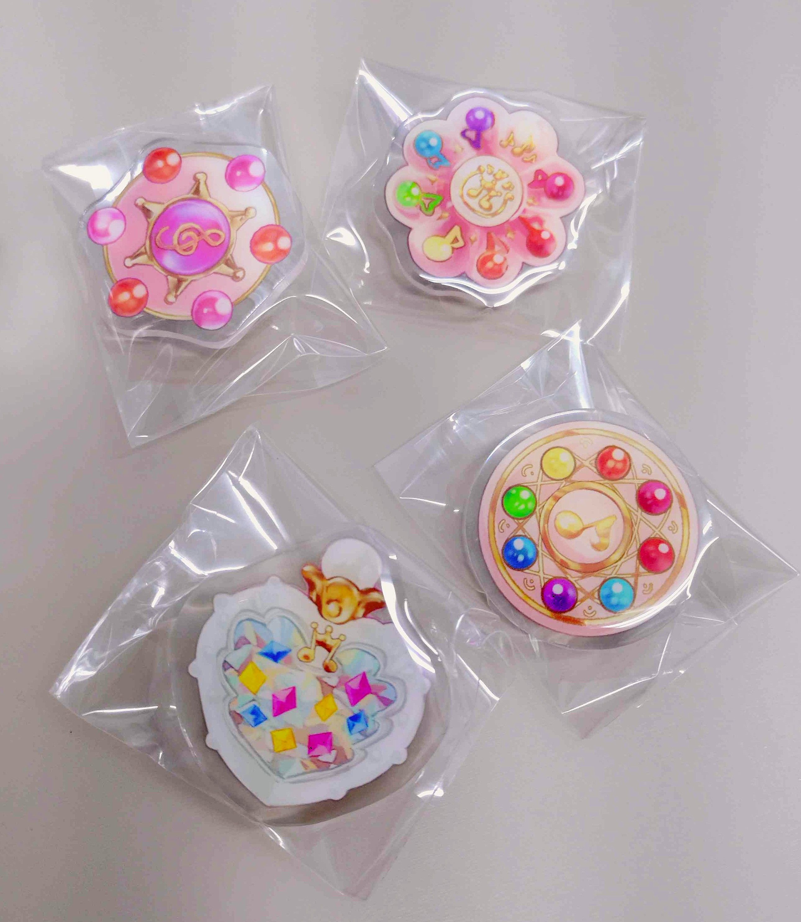 小魔女變身器 壓克力滴膠夾+閃模貼紙