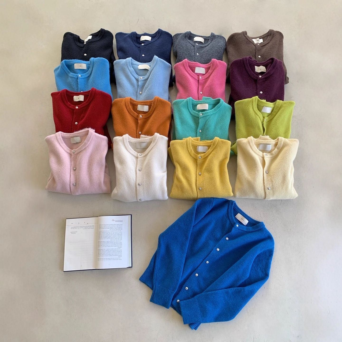 9月新品♡早秋色卡!17色百搭針織衫#707