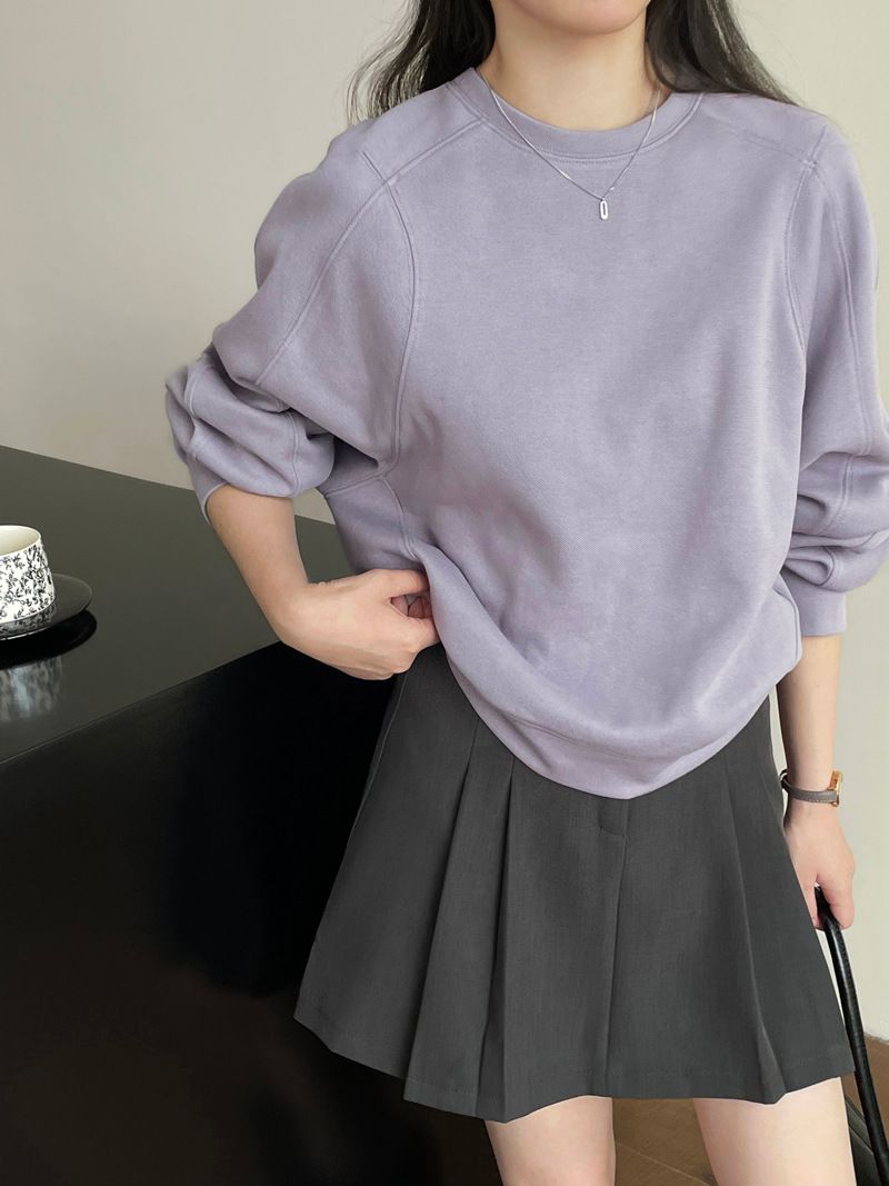 圓領短版衛衣#2626