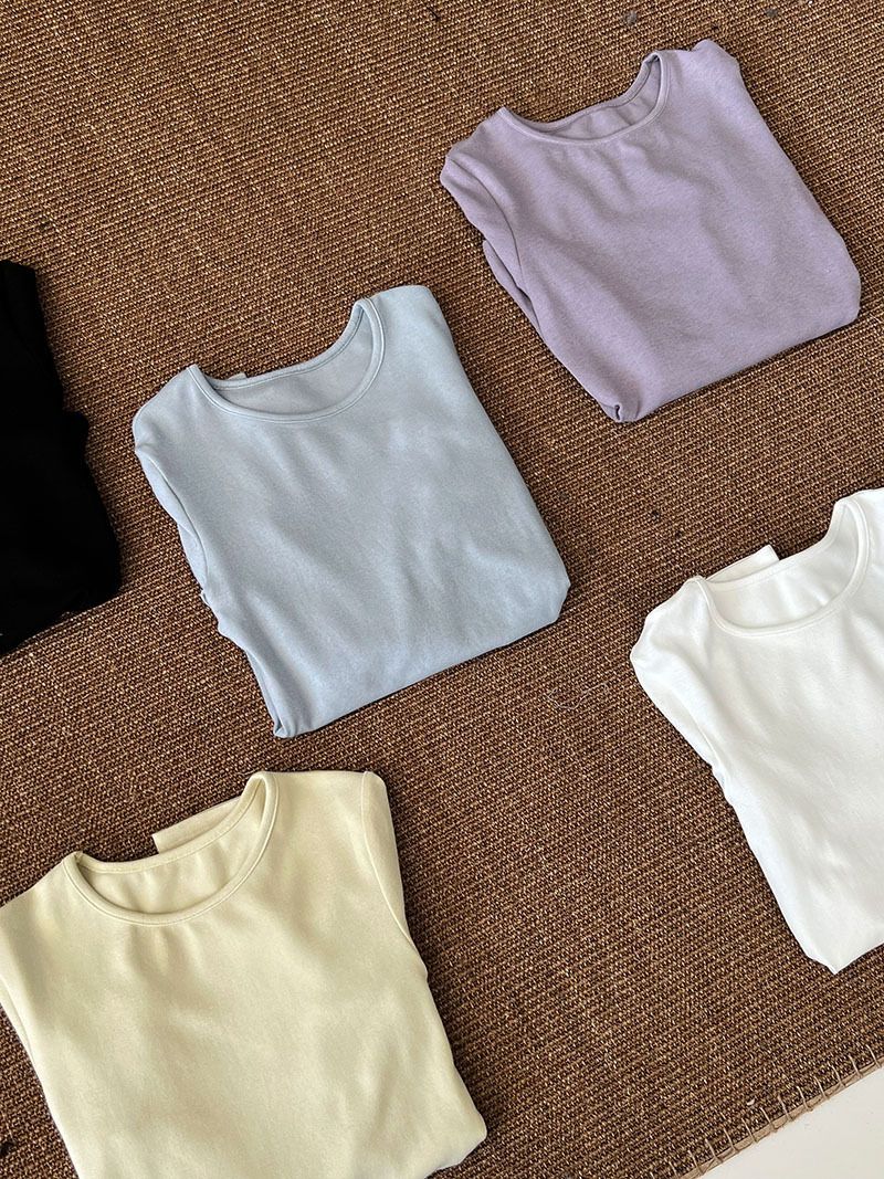 春季新品！正肩百搭疊穿內搭長袖（5色）#2159