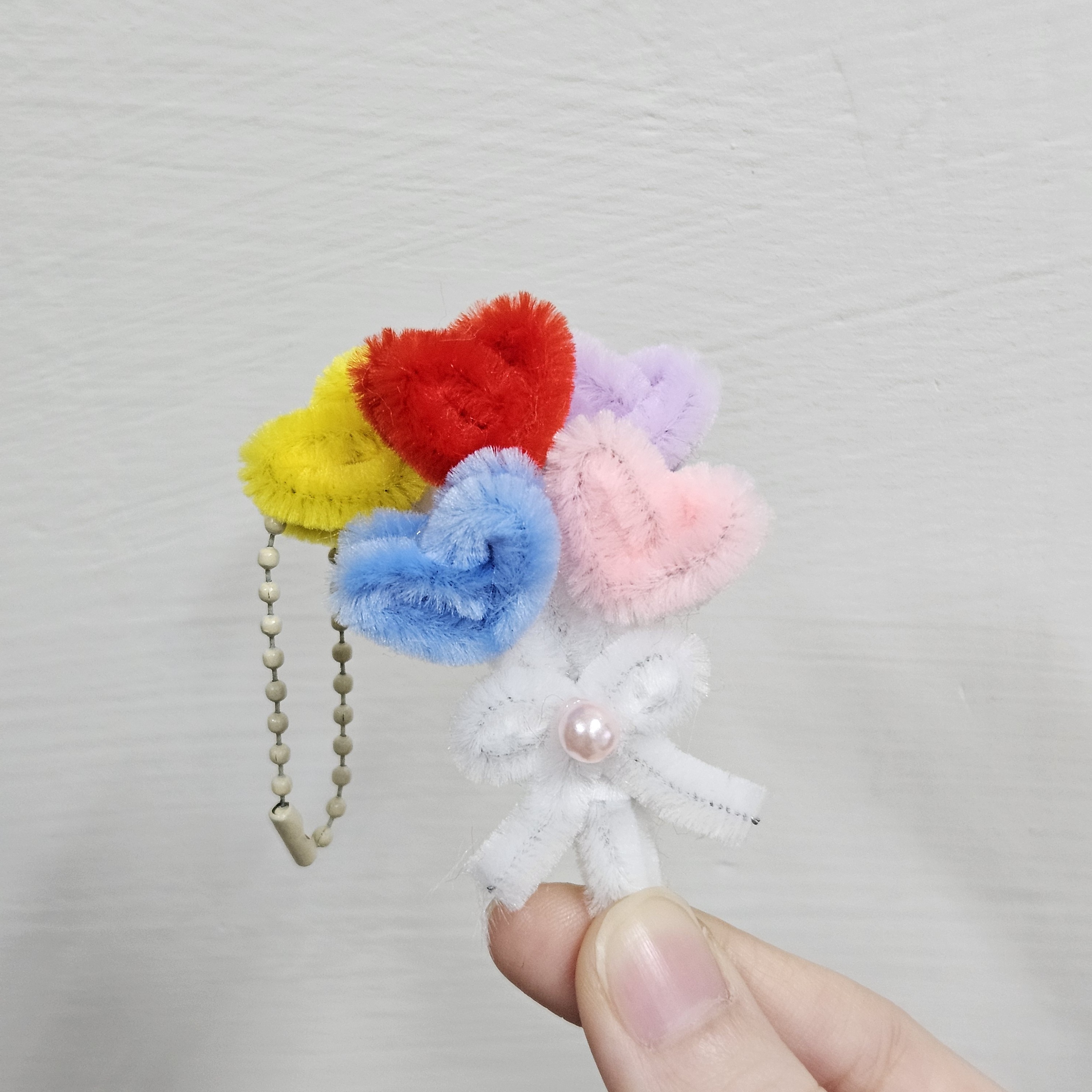 愛心小花束吊飾