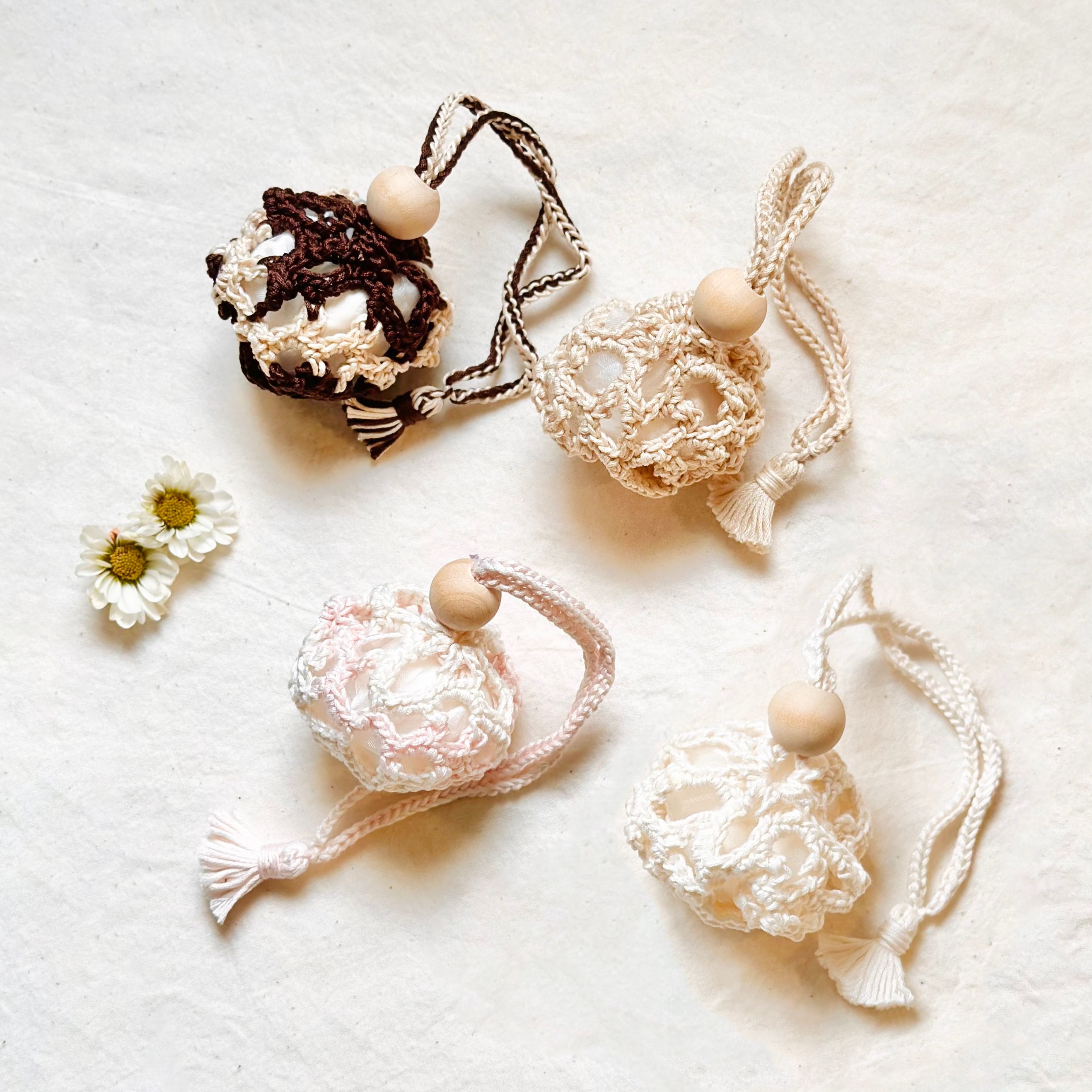 【Self.handmade 手作】手織泡芙香囊袋（共四色）