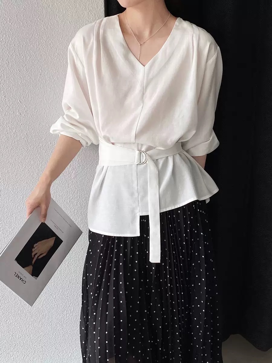Vintage V-Neck Shirt/復古V領襯衫