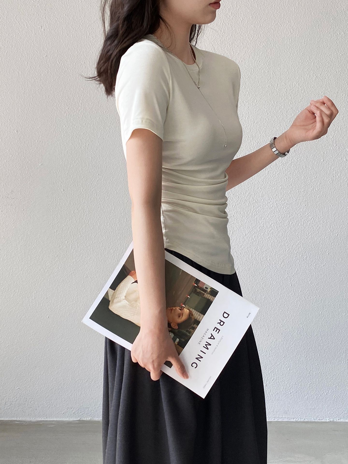 Contour Fit Tee/莫代爾棉短袖T