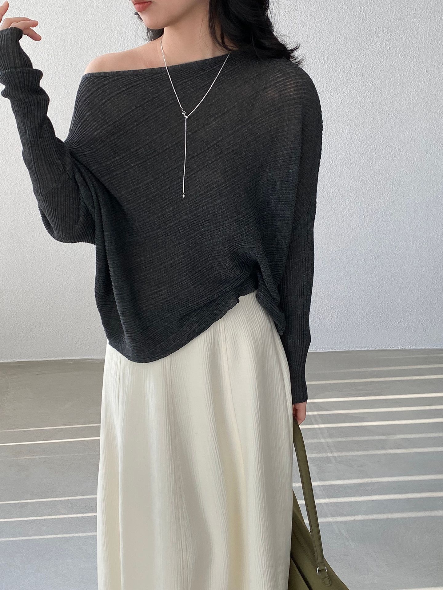 Effortless Drape Top/慵懶不規則百搭上衣