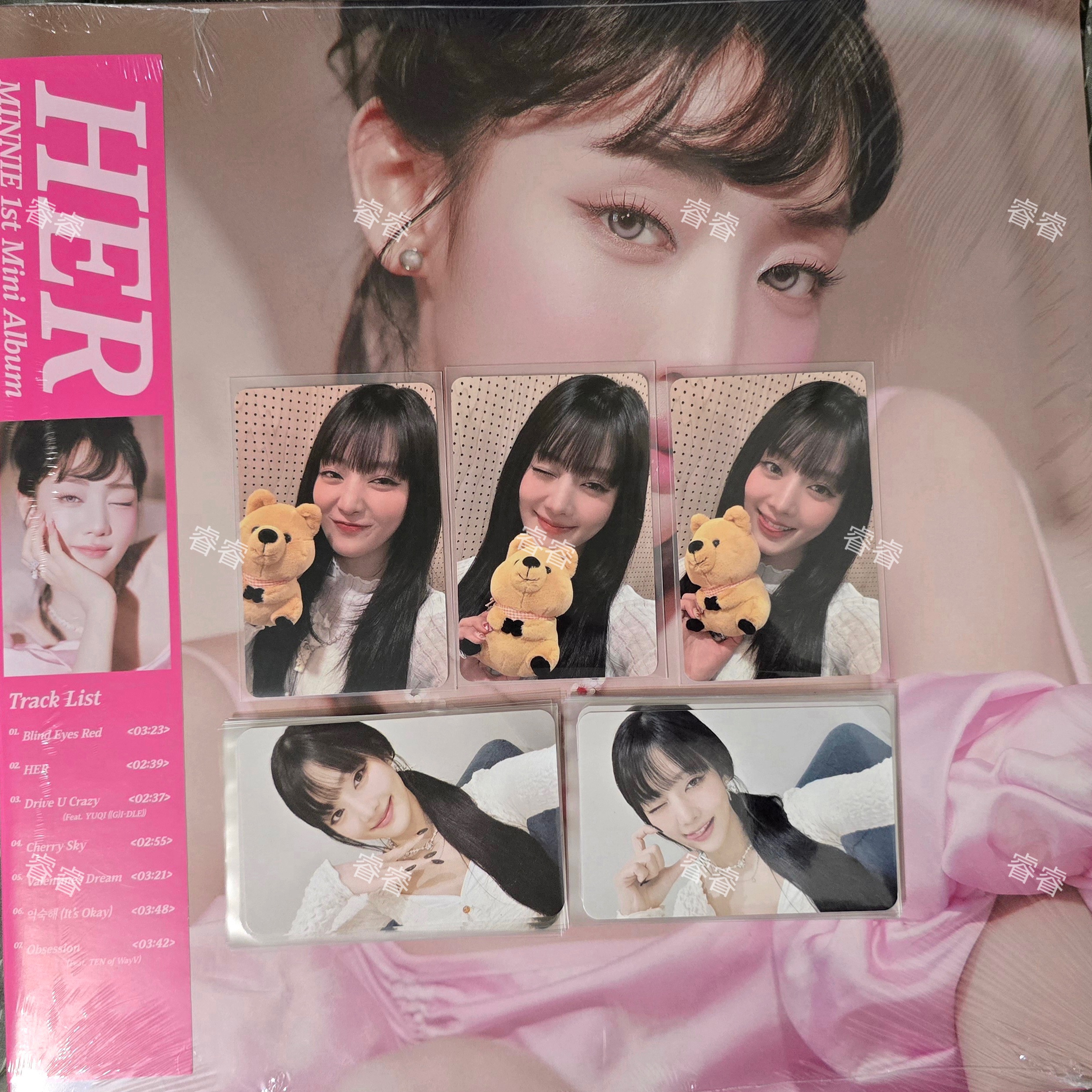 （下單前請先私訊）米妮初版粉膠+am特典quokka ver.一套+米妮FANME線下五套