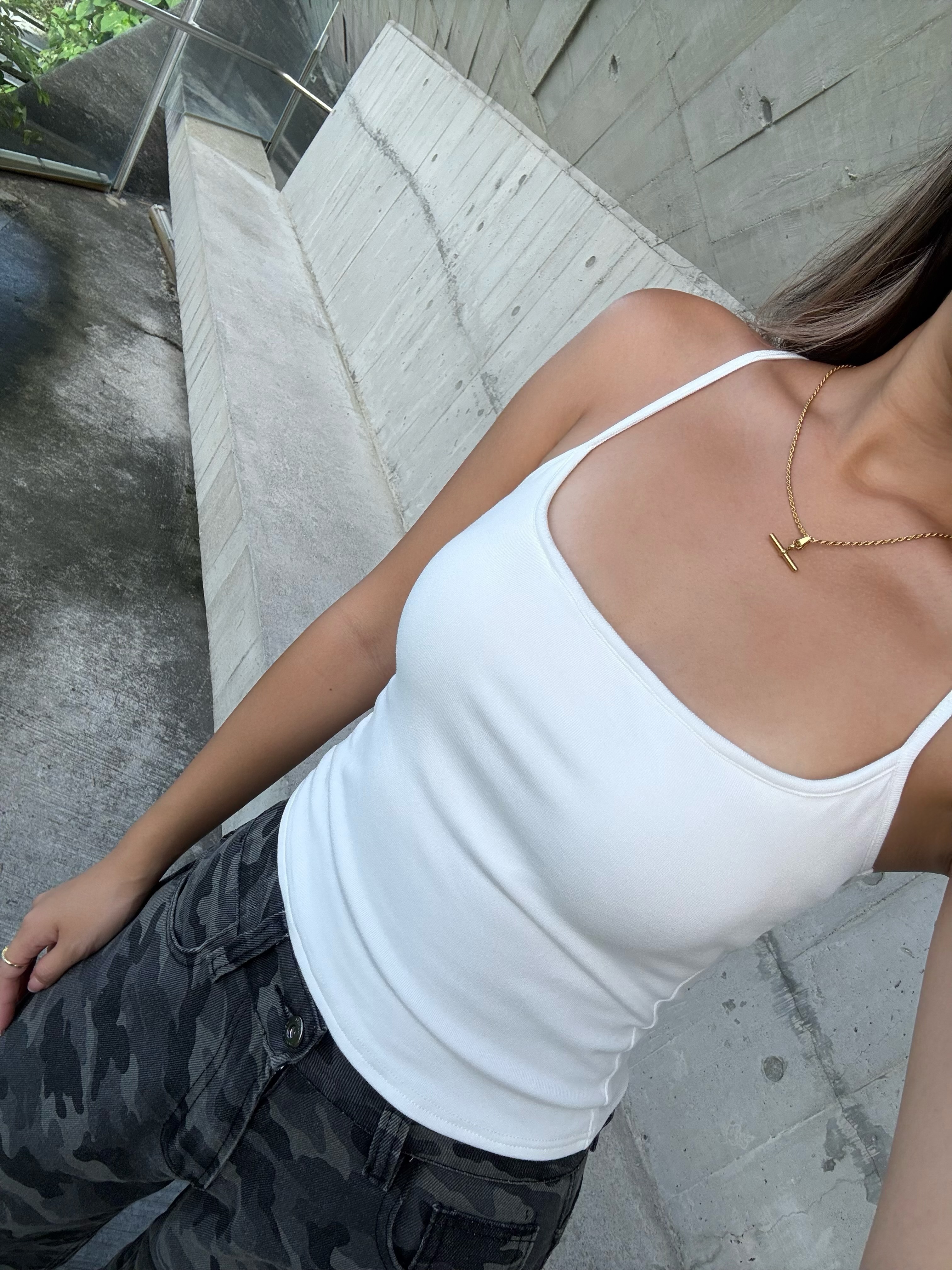 自帶胸墊超加分✨🪞歐美 辣妹 工字美背 吊帶背心bra top