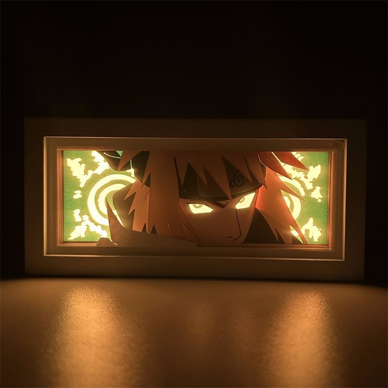 紙雕燈火影忍者波風水門宇智波鼬佐助鳴人帶土周邊桌面擺件氛圍燈