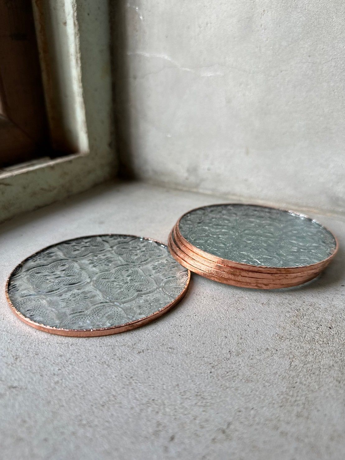 金邊窗花 玻璃片