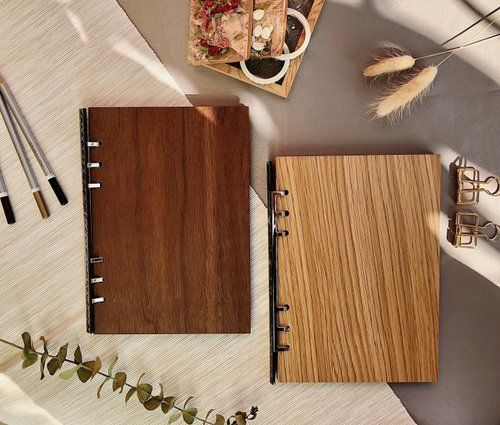 胡桃木 實木皮筆記本