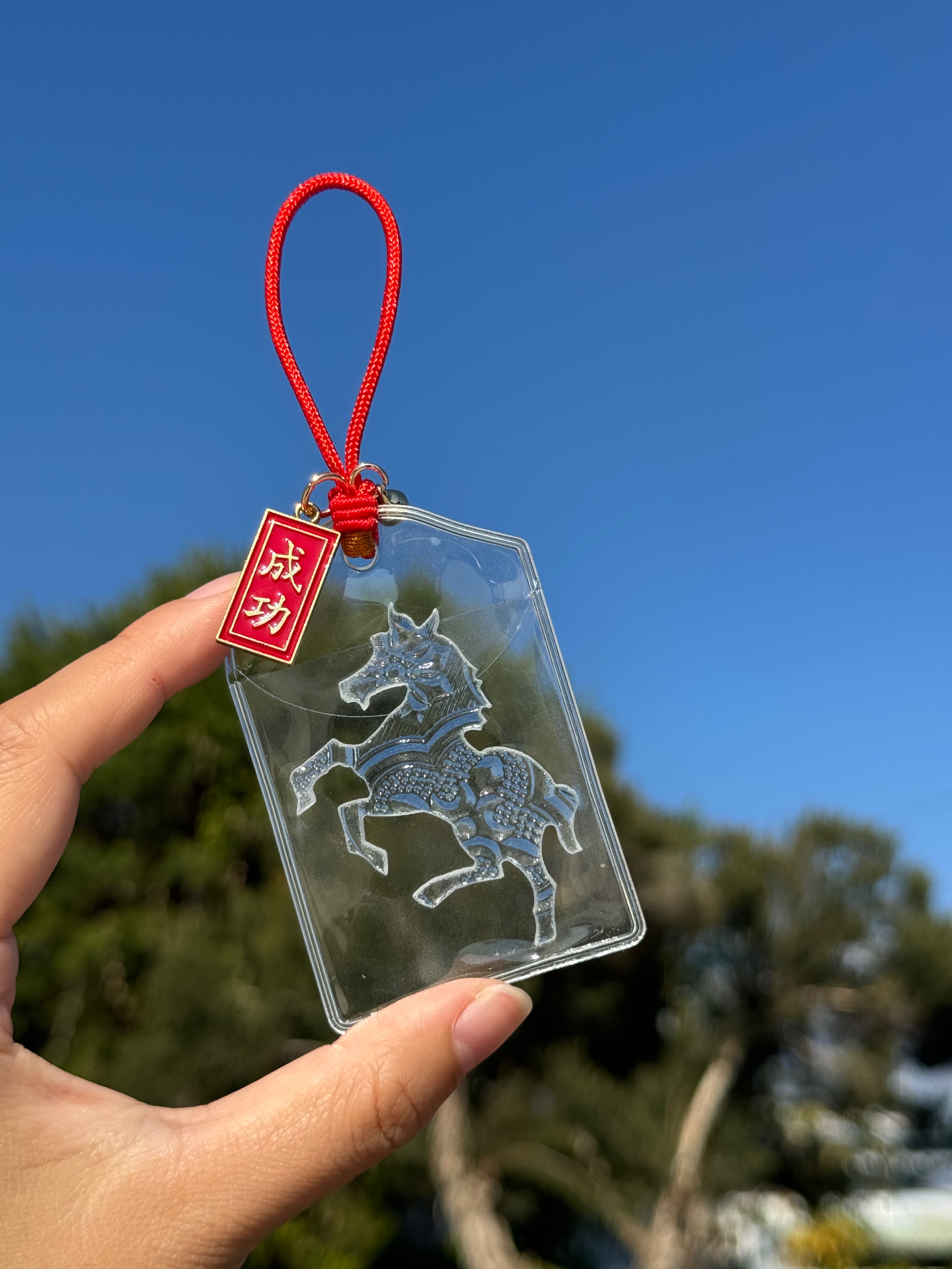 【萬馬奔騰系列】新年海棠花御守開運小物