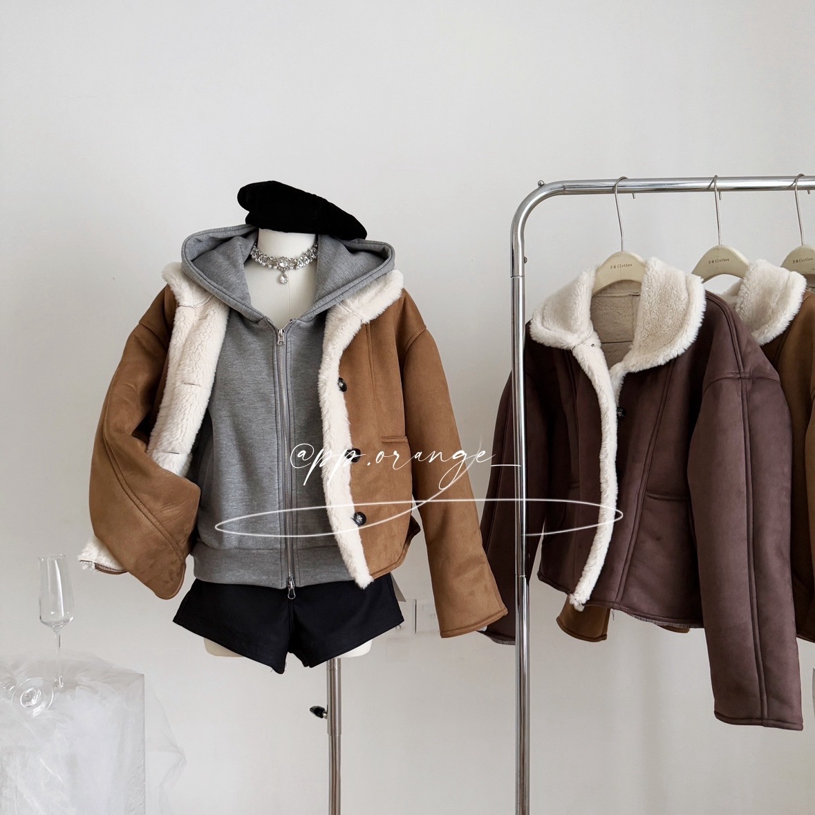 趙露思同款羔羔毛外套➕連帽外套