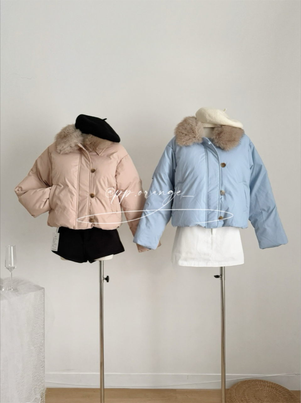 入冬必備款保暖毛領面包外套