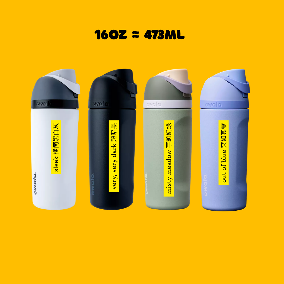 Owala FreeSip® 16oz 雙吸水壺