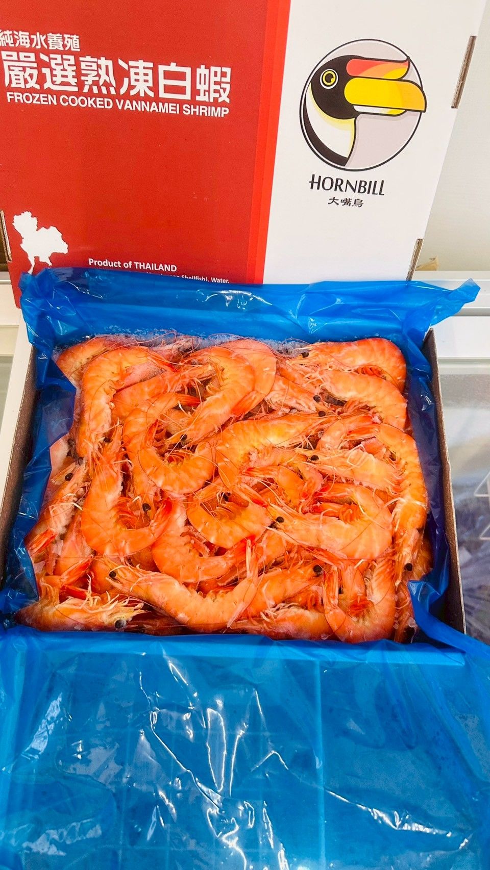 純海水養殖嚴選熟凍白蝦🦐 900g