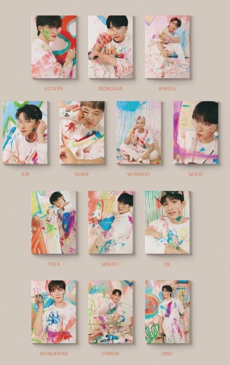 Seventeen 未拆專 正四克拉盤 油彩盤 封面成員可選 含隨機卡未拆專