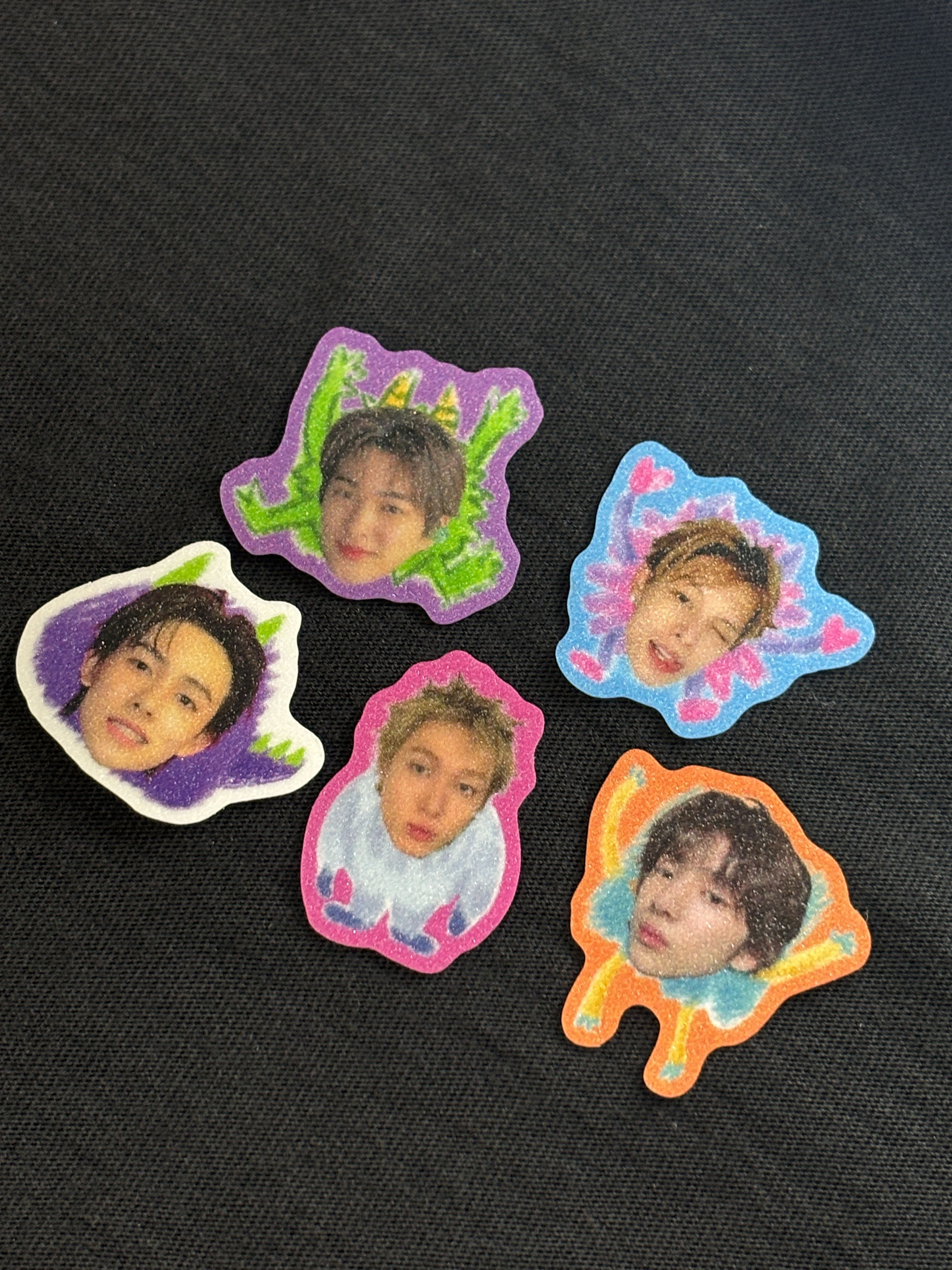 原創設計-3公分貼紙（細閃磨砂質感微防水）